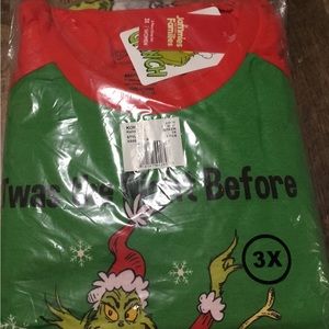 New women’s grinch pajamas size 3x